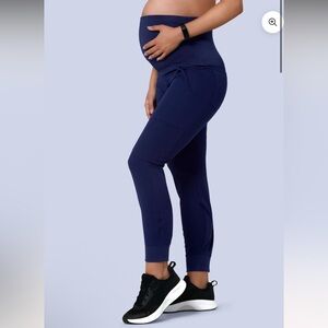 Mandala scrubs maternity joggers and top- Navy blue